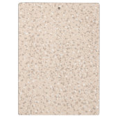 Beige Aesthetic Terrazzo Klembord (Achterkant)