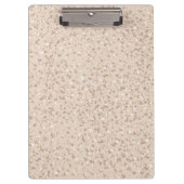 Beige Aesthetic Terrazzo Klembord (Voorkant)
