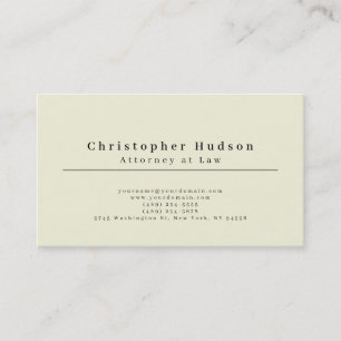Beige & Amandel Eenvoudig Elege Minimalistisch Visitekaartje