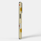 Beige & Amber Grounded Geometric Art Telefoonhoes Case-Mate iPhone Case (Achterkant / Rechts)