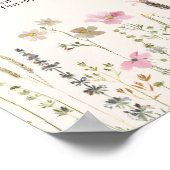 Beige and Boho Wildflower Wedding Poster (Hoek)