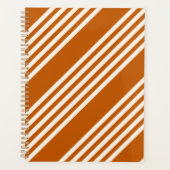 Beige and burnt orange five stripe pattern (Devant)