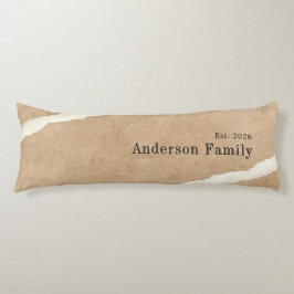 Beige and White Earth Tone, Minimalist Family Lichaamskussen