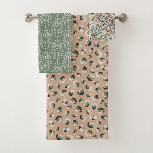 Beige animal léopard moderne (En situation)