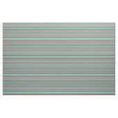 Beige, Aqua en bruine gekleurde lijnen Stof (Yard (91,4 cm))