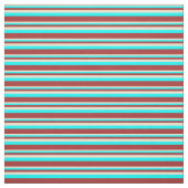 Beige, Aqua en bruine gekleurde lijnen Stof (Swatch)
