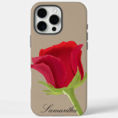 Beige avec coque iphone rose rouge (Verso)