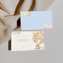 Beige Balloon Beer Luier Raffle Baby shower