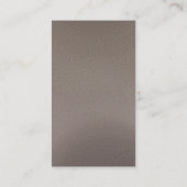 Beige Blanc Plaine moderne Carte de visite consult (Dos)