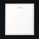 Beige | Bloc-notes personnalisé au coeur simple<br><div class="desc">Ce bloc-notes personnalisé est doté d'un bord de couleur simple et d'un coeur mignon. Personnalisez le texte avec votre nom ou n'importe quel texte. Ce bloc-notes personnalisé sera un cadeau parfait pour un enseignant,  des amis ou vous-même. D'autres designs sont disponibles dans ma boutique BaraBomStudio. Merci!</div>