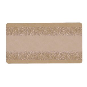 Beige Bloemen Apothecary Label