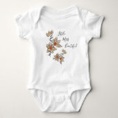 Beige bloemen romper (Voorkant)