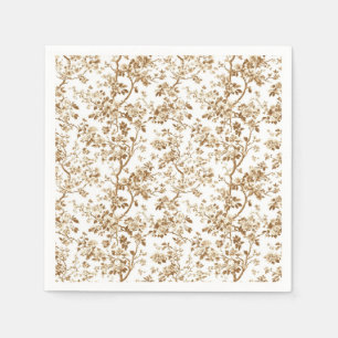 Beige Bloesemtakken Cocktailservetjes Servet