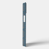 Beige Blue en Grey Alternative Pattern Design Case-Mate iPhone Case (Achterkant / Rechts)