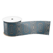 Beige Blue en Grey Alternative Pattern Design Lint (Spoel)