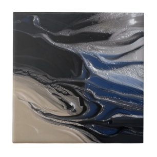 Beige Blue Relief Stones Keramische Tegel Tegeltje