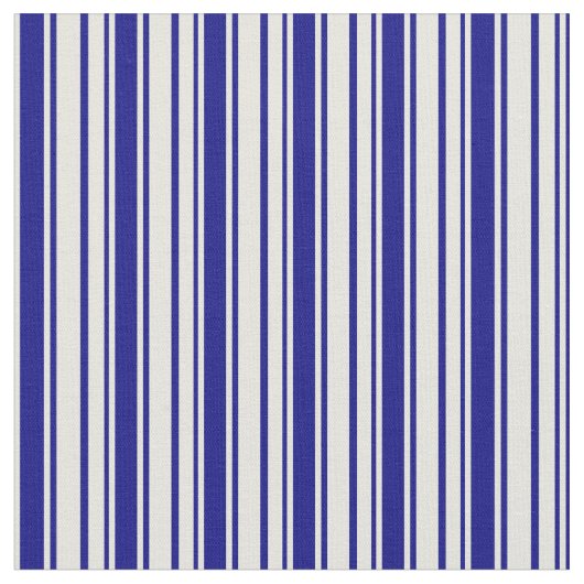 Beige & Blue Striped/Lined Pattern Stof (Close Up)