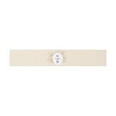 Beige Blush Meadow Wildflower Monogram Bruiloft Uitnodigingen Wikkel (Vlak)