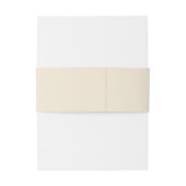 Beige Blush Meadow Wildflower Monogram Bruiloft Uitnodigingen Wikkel (Achterkant Voorbeeld)