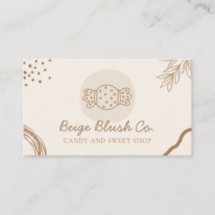 Beige Blush Trouwplanner Verjaardag Dreiging Snoep Visitekaartje