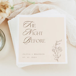 Beige Boho avond voor repetitie diner bruiloft Servet
