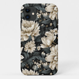 Beige Botanisch, mooi, natuur, floraal iPhone 11 Hoesje
