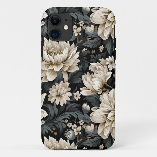 Beige Botanisch, mooi, natuur, floraal Case-Mate iPhone Case (Achterkant)