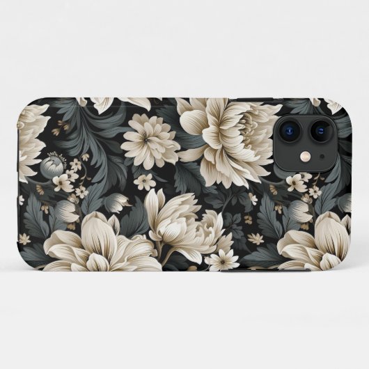 Beige Botanisch, mooi, natuur, floraal Case-Mate iPhone Case (Achterkant (horizontaal))