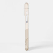 Beige Brown Aesthetic Floral Linktree Background | iPhone Hoesje (Linkerkant)