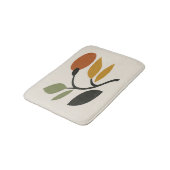 Beige, Brown and Green Botanical  Badmat (Gekanteld)