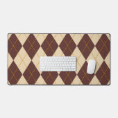 Beige Brown Automne Jacquard d'automne Diamant Mot (Clavier et souris)