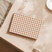 Beige Brown Buffalo Plaid voor vakantie geschenken Tissuepapier