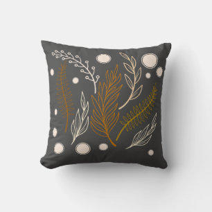 Beige Bruin Grijs Eenvoudig Kussen