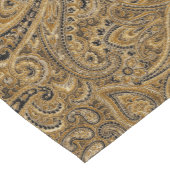 Beige & Bruine Bloemen Paisley Patroon Korte Tafelloper (Hoek)