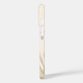 Beige Bruine Esthetische Bloemige Linktree Achterg Case-Mate iPhone Case (Achterkant / Links)