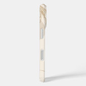 Beige Bruine Esthetische Bloemige Linktree Achterg Case-Mate iPhone Case (Achterkant / Rechts)