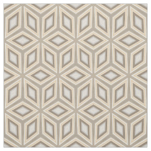 Beige bruine geometrische retrosterren: snijpatroo stof
