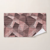 Beige, bruine getextureerde veelhoekige bad handdoek (Handdoek)