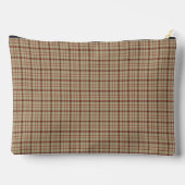 Beige Burgundy Plaid Classic Pattern Etui (Achterkant)