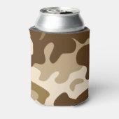 Beige camouflage patroon blikjeskoeler (Blikje Achterkant)