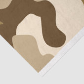 Beige camouflage patroon tissuepapier (Detail)