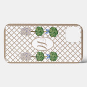 Beige Chinoiserie Ginger Jar Jars Topiary Basket Case-Mate iPhone Case (Achterkant (horizontaal))