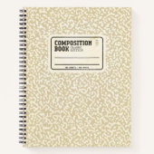Beige Composition Notitieboek (Voorkant)