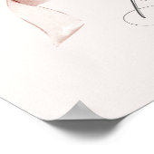 Beige Coquette Bow Vrijgezellenfeest Welkomstbord Poster (Hoek)