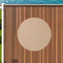 Beige couleur unie simple minimalisme rond