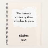 Beige cream inspirational quote 2026 planner (Voorkant)