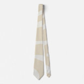 Beige Cream Simple Organic Pattern Stropdas (Voorkant)
