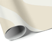 Beige Crème Eenvoudig Organisch Patroon Cadeaupapier (Rol Hoek)