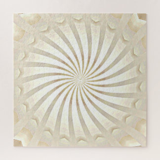 Beige Crème Wervel Legpuzzel