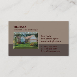 Beige de carte de visite de maison de pavillon
